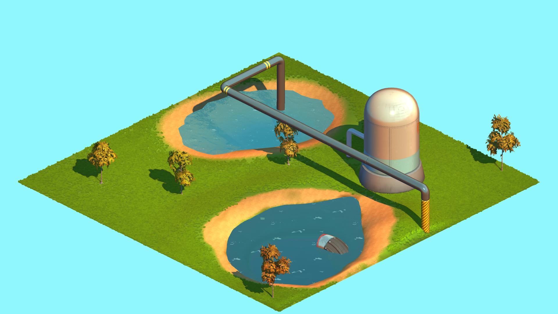 oil and water.tile