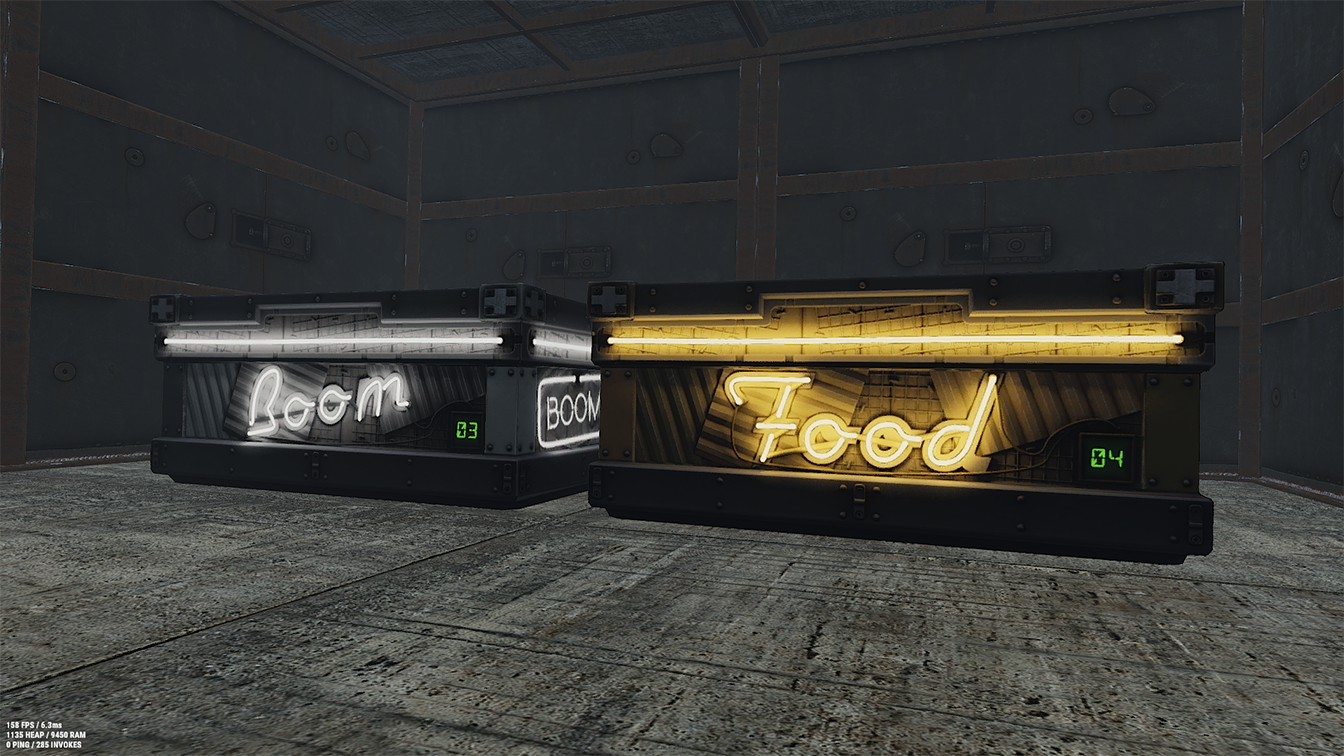 Neon Food Storage