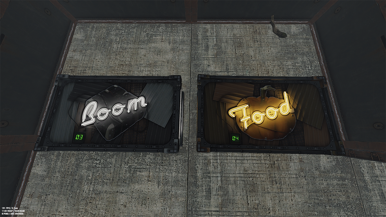 Neon Food Storage
