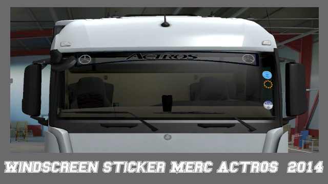 Windscreen Sticker Mercedes Actros 2014