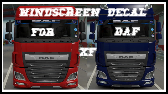 Windscreen Decal for DAF XF