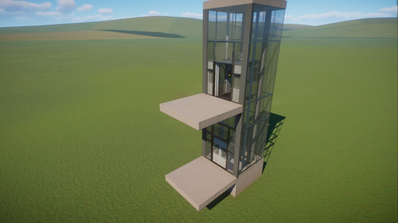 Glass elevator