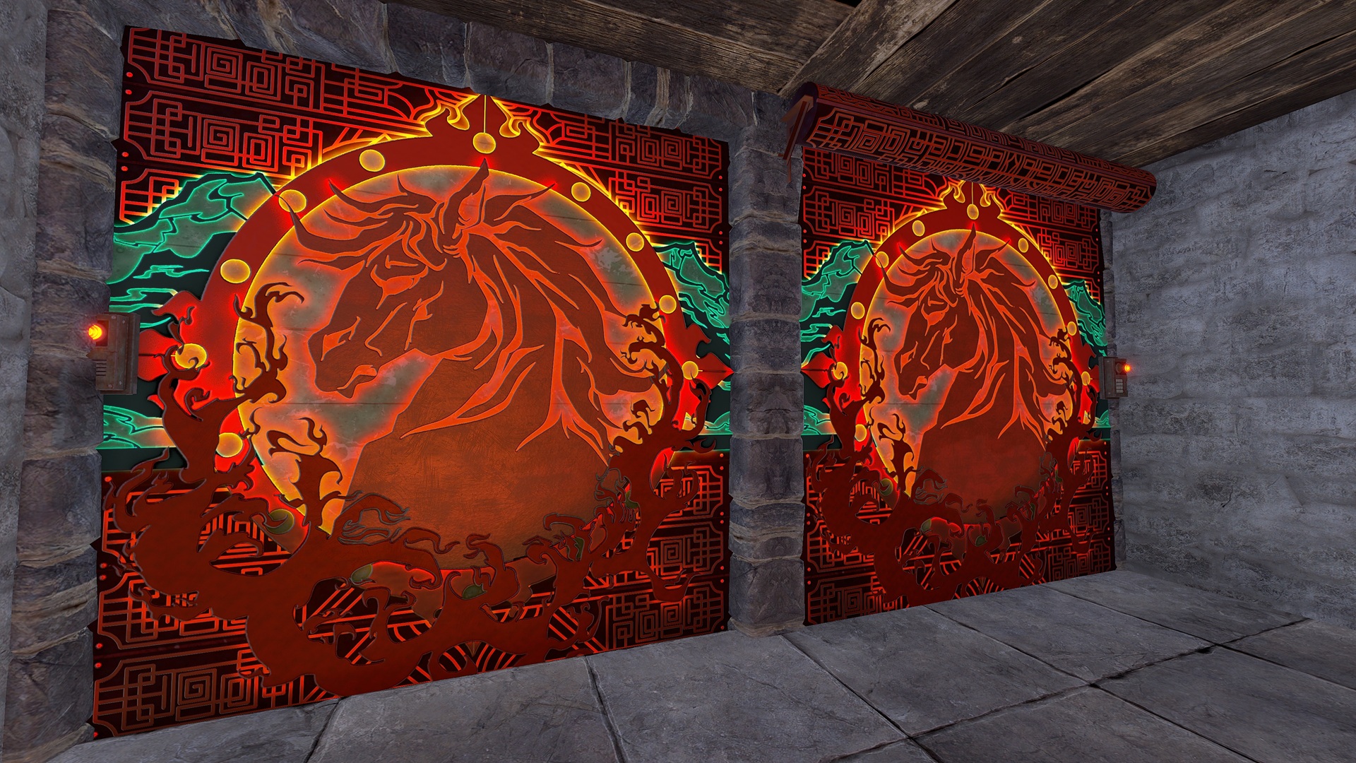 Year of the Horse Garage Door thumbnail 7