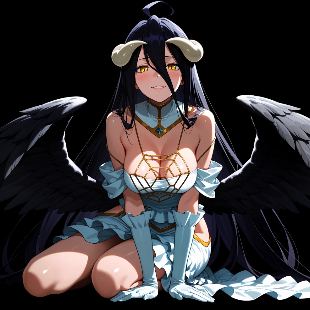 Albedo [Overlord] | Dark Background | Dark & Colored Versions | 4K