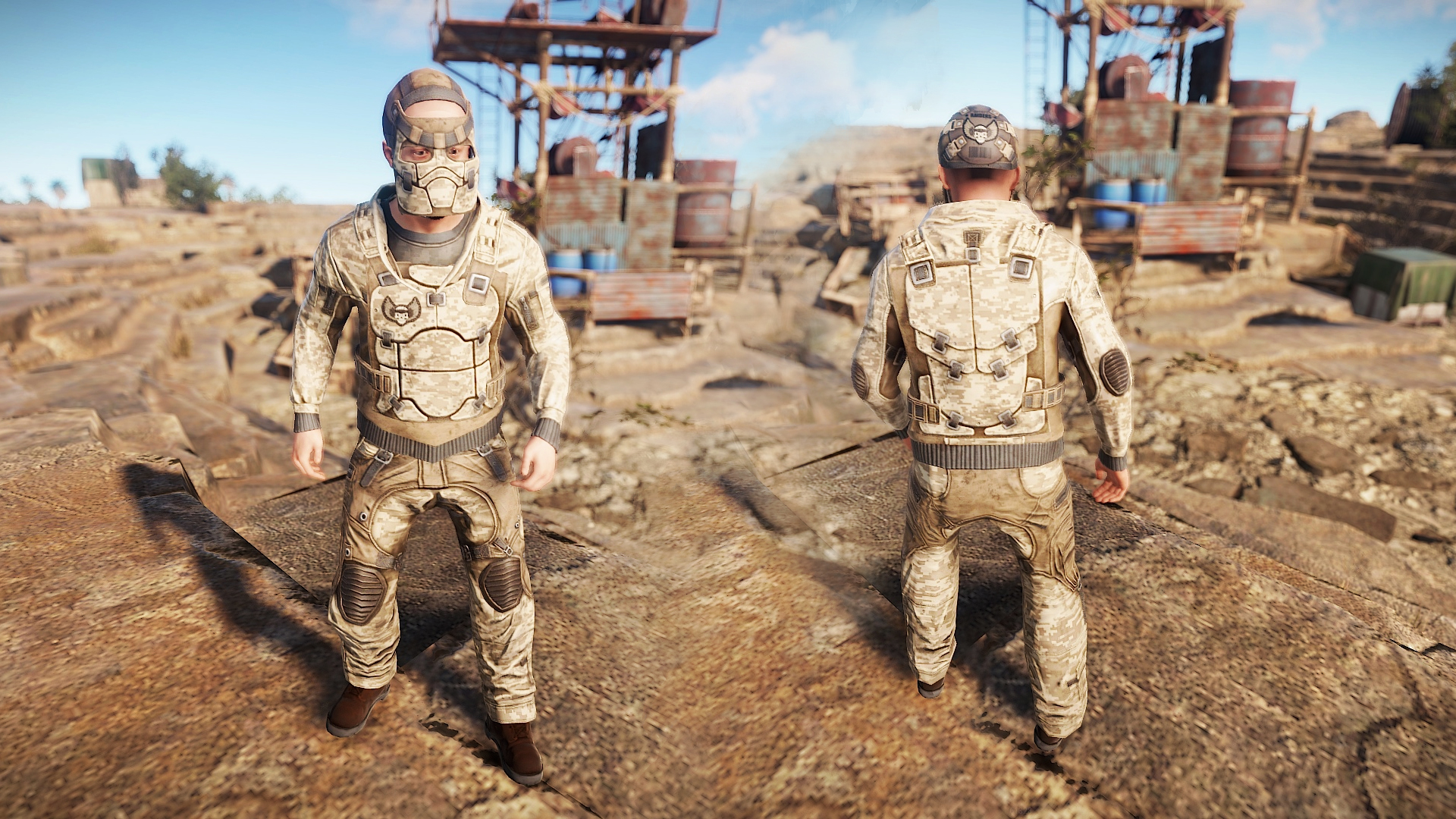 Desert Raiders Facemask