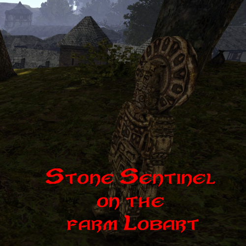 Stone Sentinel on the farm Lobart