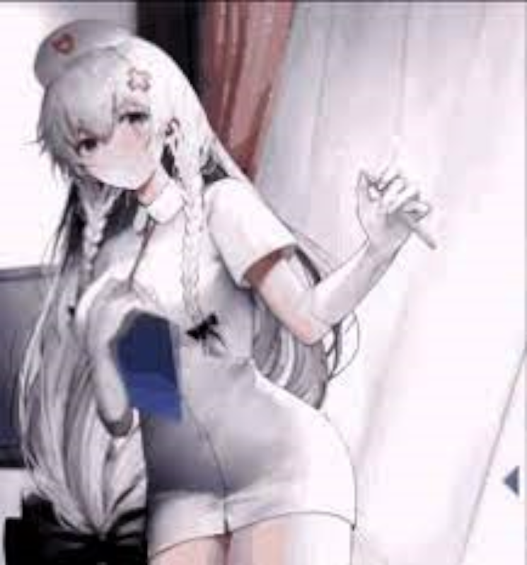 Nurse in a all white outfit