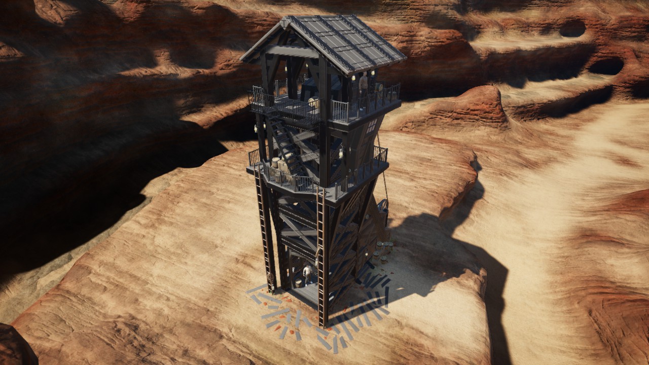 Mining tower A (headframe) /// Tour minière A (chevalement)