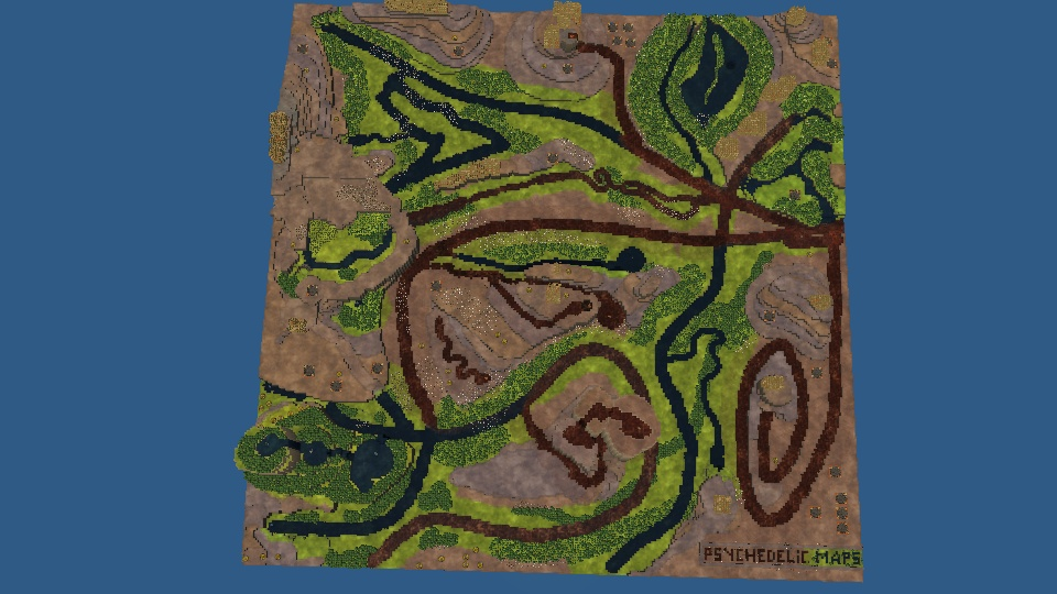 PSYCHEDELIC CRAZY MAPS COLECTION 004