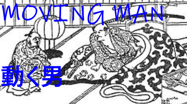 動く顔(Moving man face)