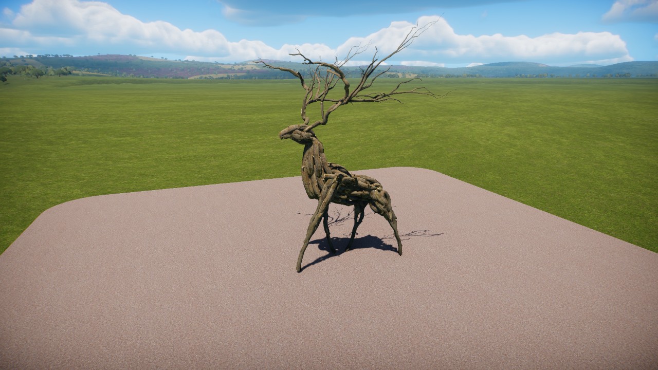 Driftwood Sculpture: Deer