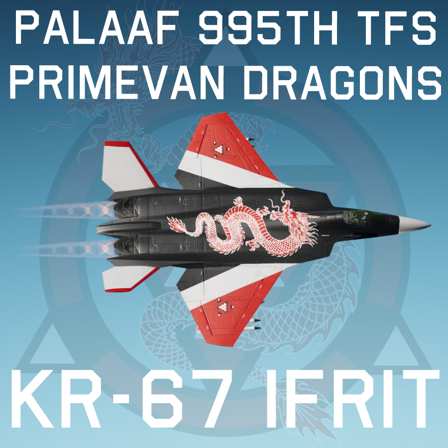 PALAAF 995th Tactical Fighter Squadron "Primevan Dragons" KR-67 Ifrit 1111 "The Fifth Dragon" preview