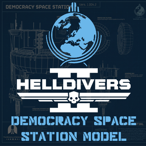 Helldivers 2 Democracy Space Station Model