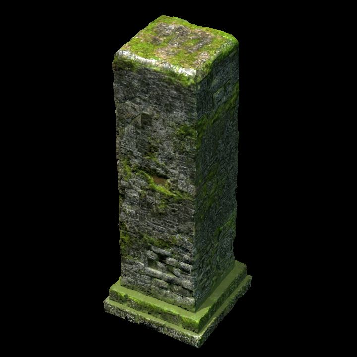 Ruined Column Moss