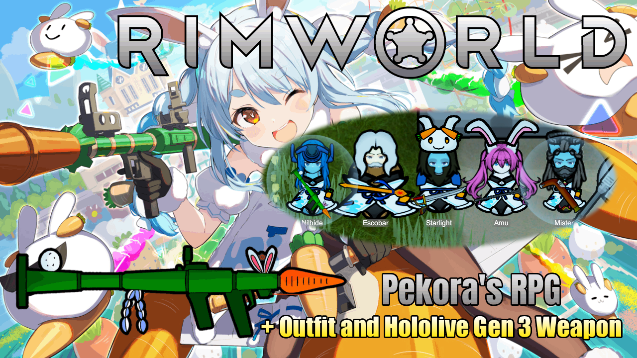 Pekora's RPG + Outfit and Hololive Gen 3 Weapon