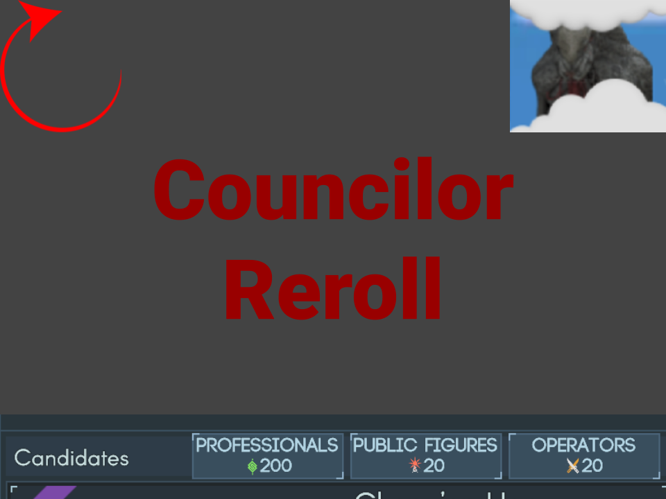 Reroll Councilor Pool