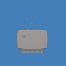 White Retro TV