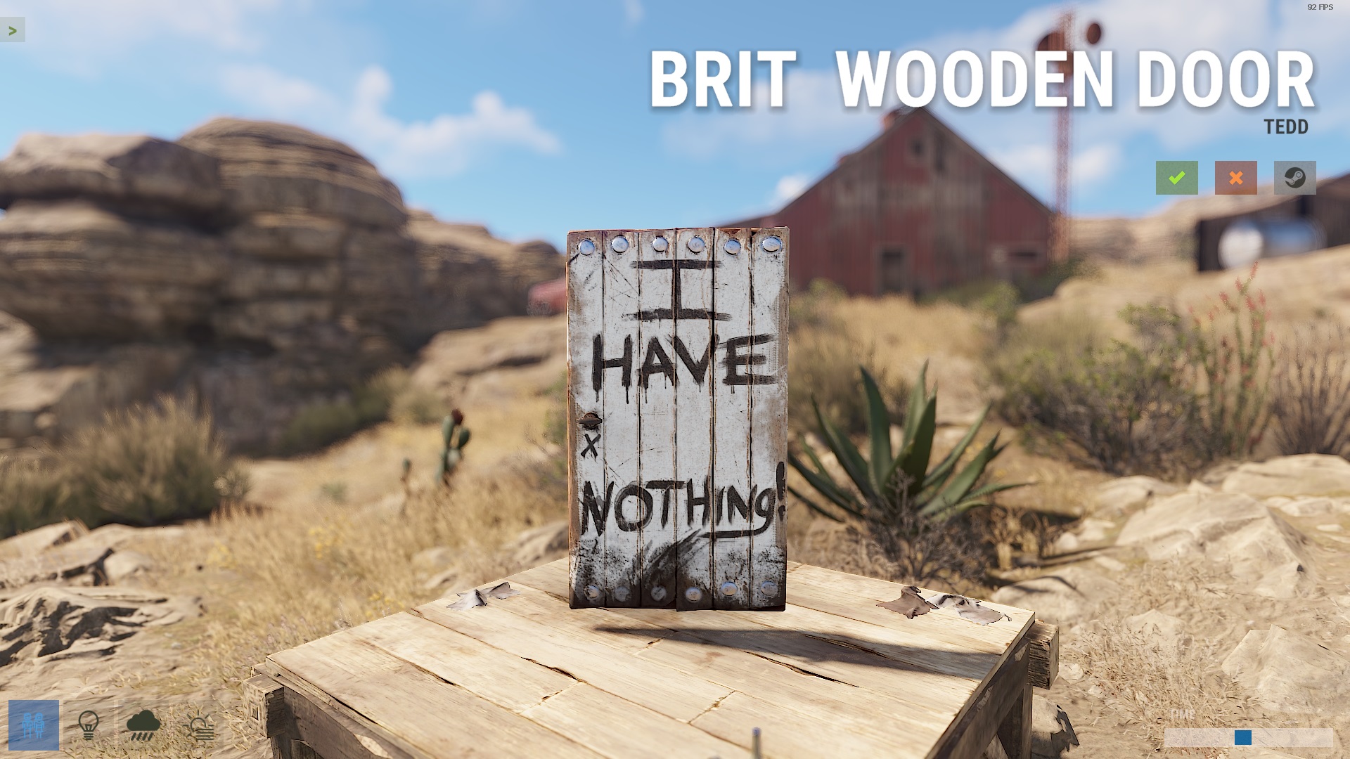 Brit Wooden Door