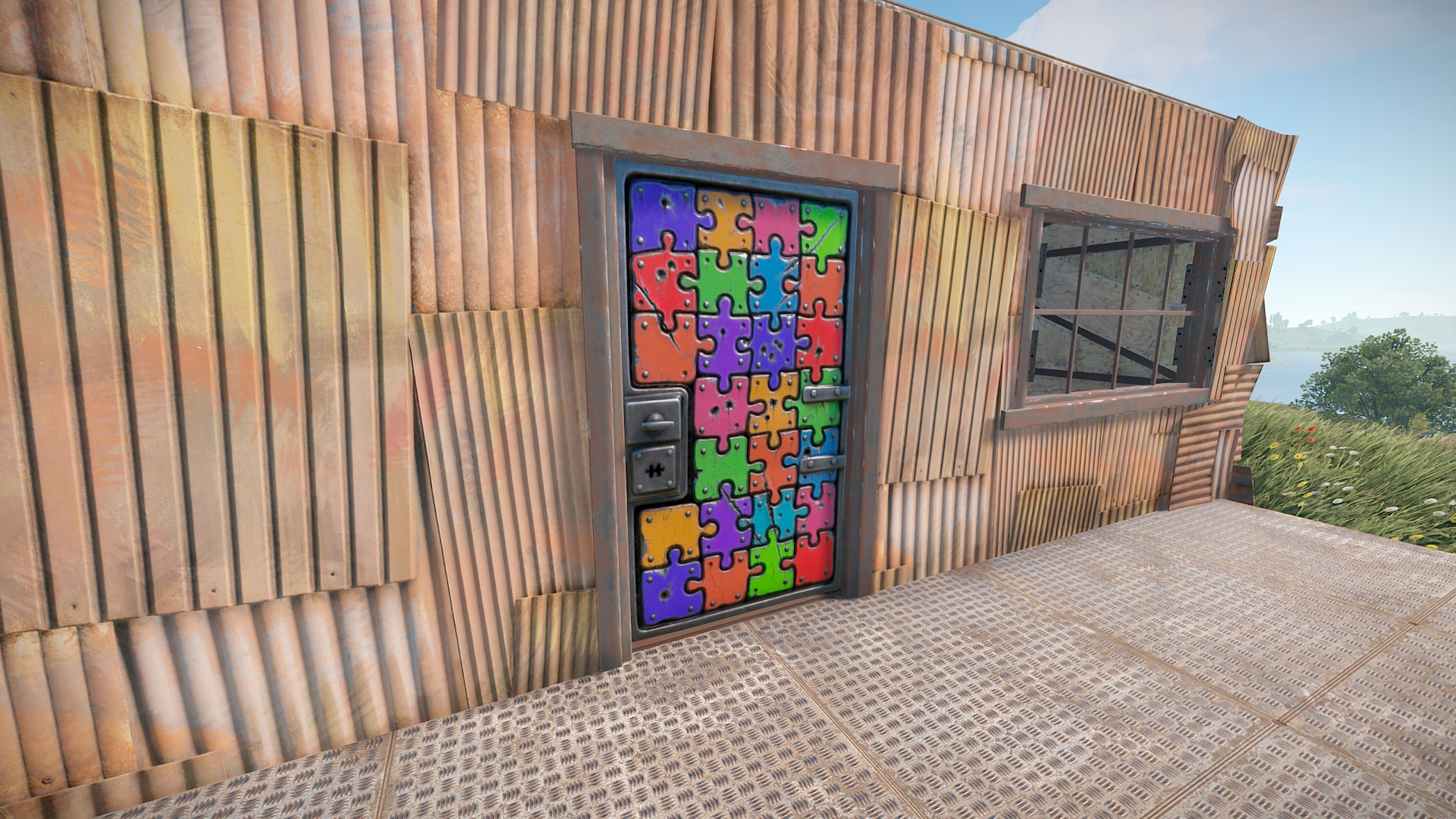 Puzzle Sheet Metal Door