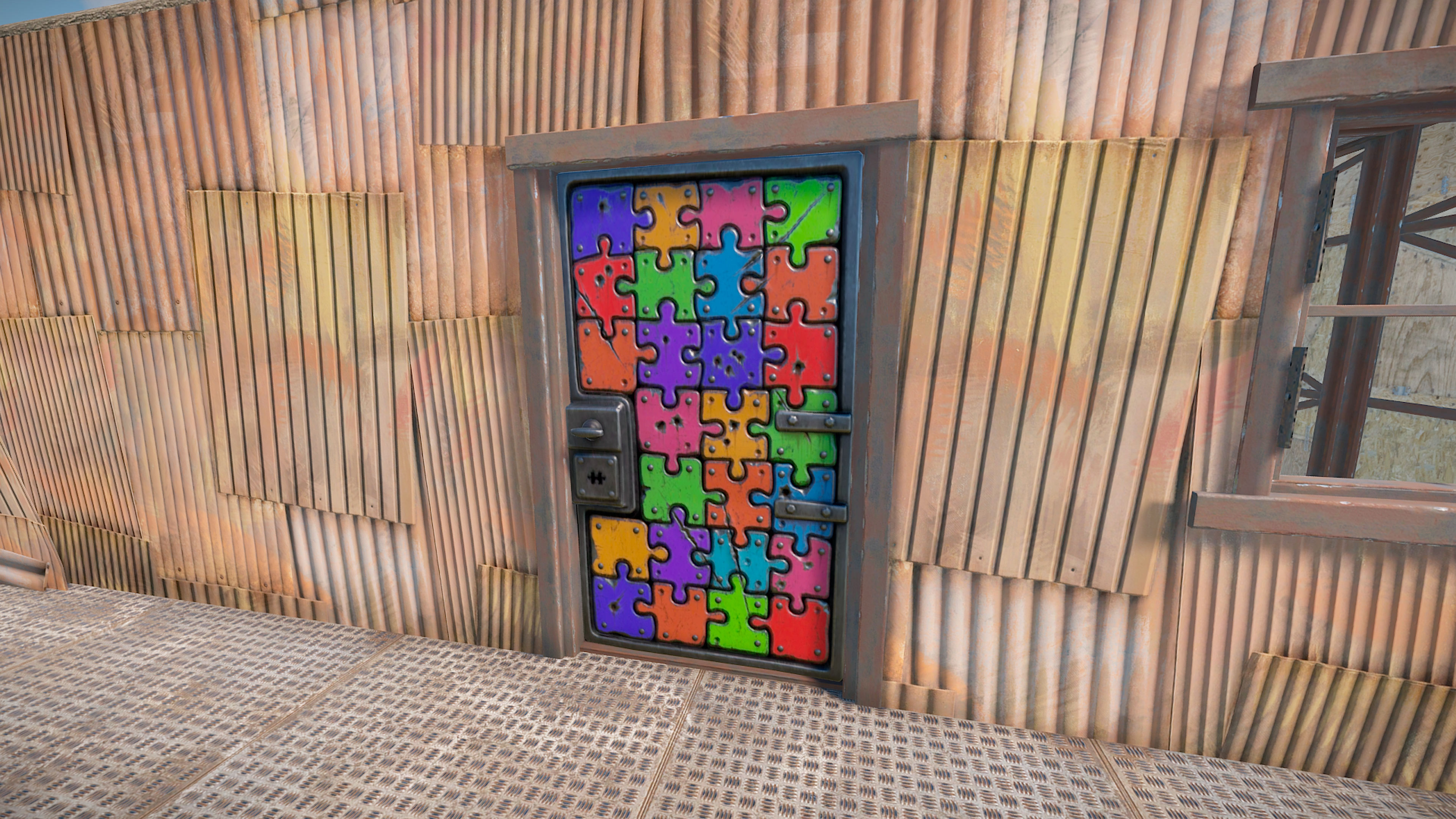 Puzzle Sheet Metal Door