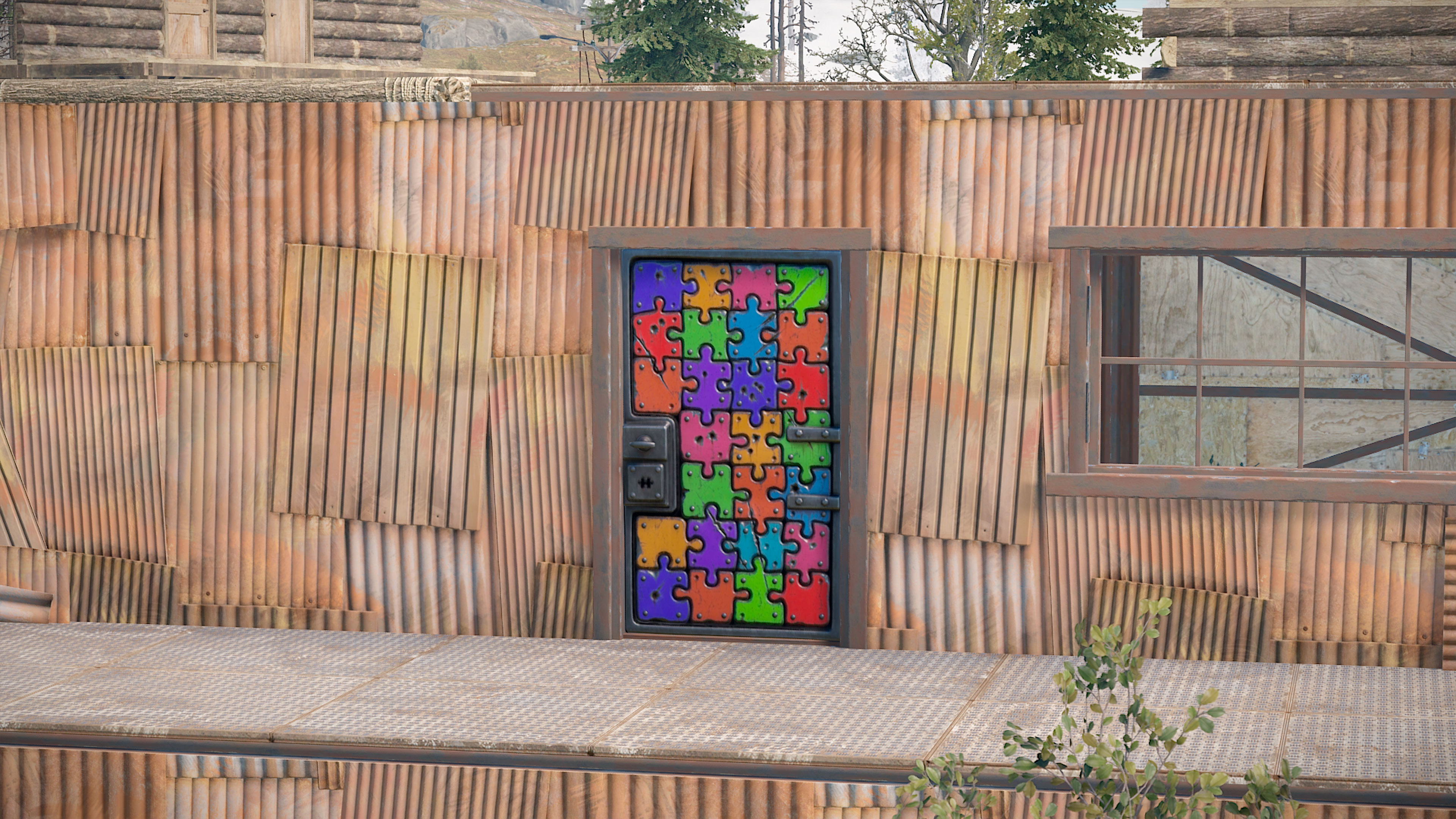Puzzle Sheet Metal Door