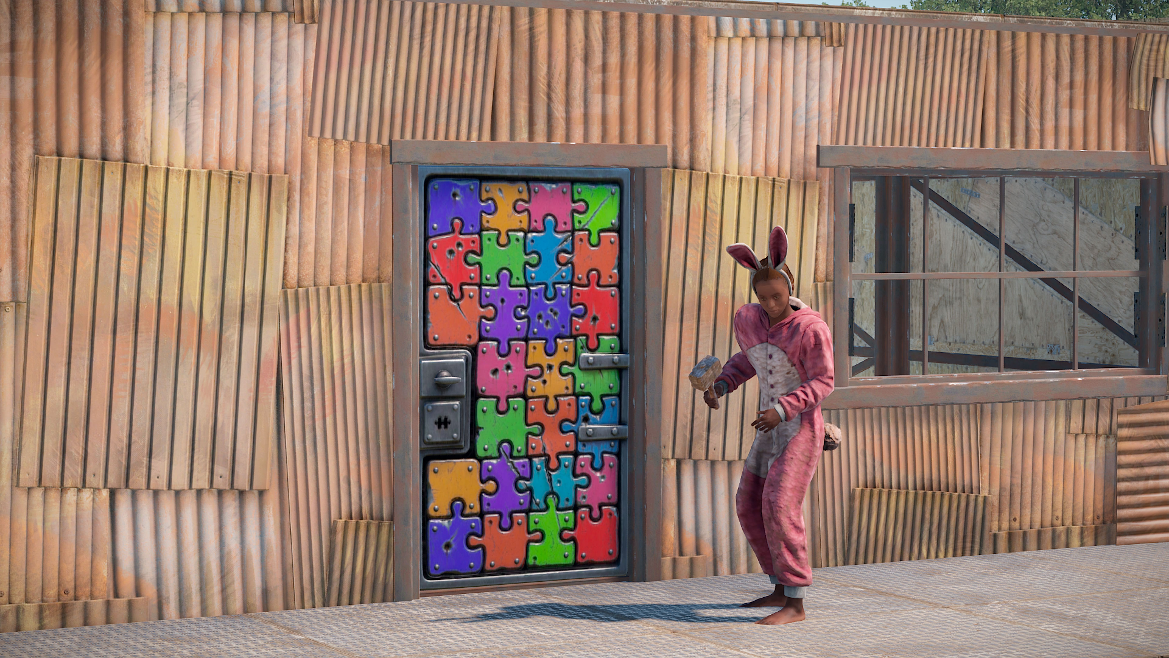 Puzzle Sheet Metal Door