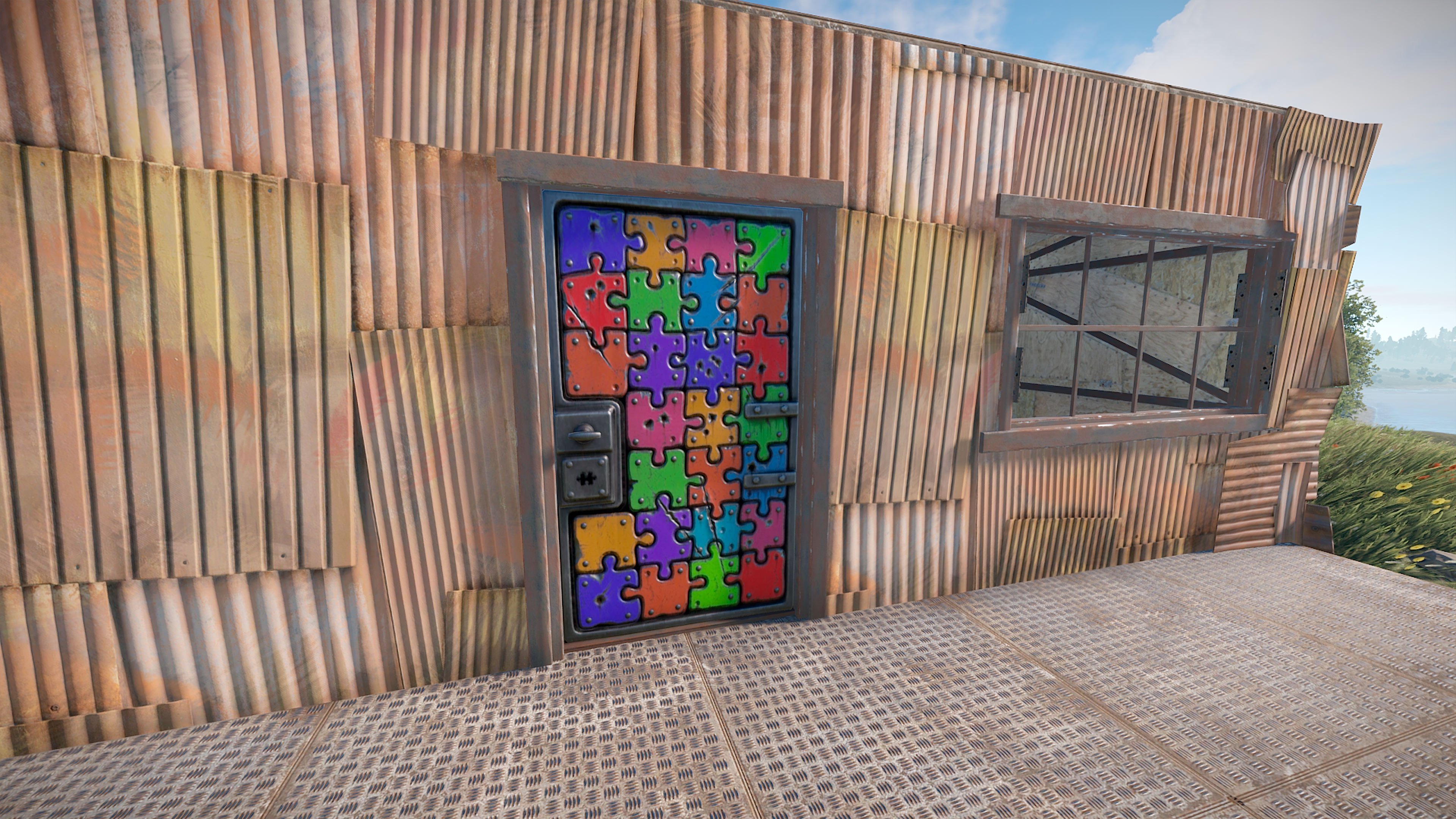 Puzzle Sheet Metal Door