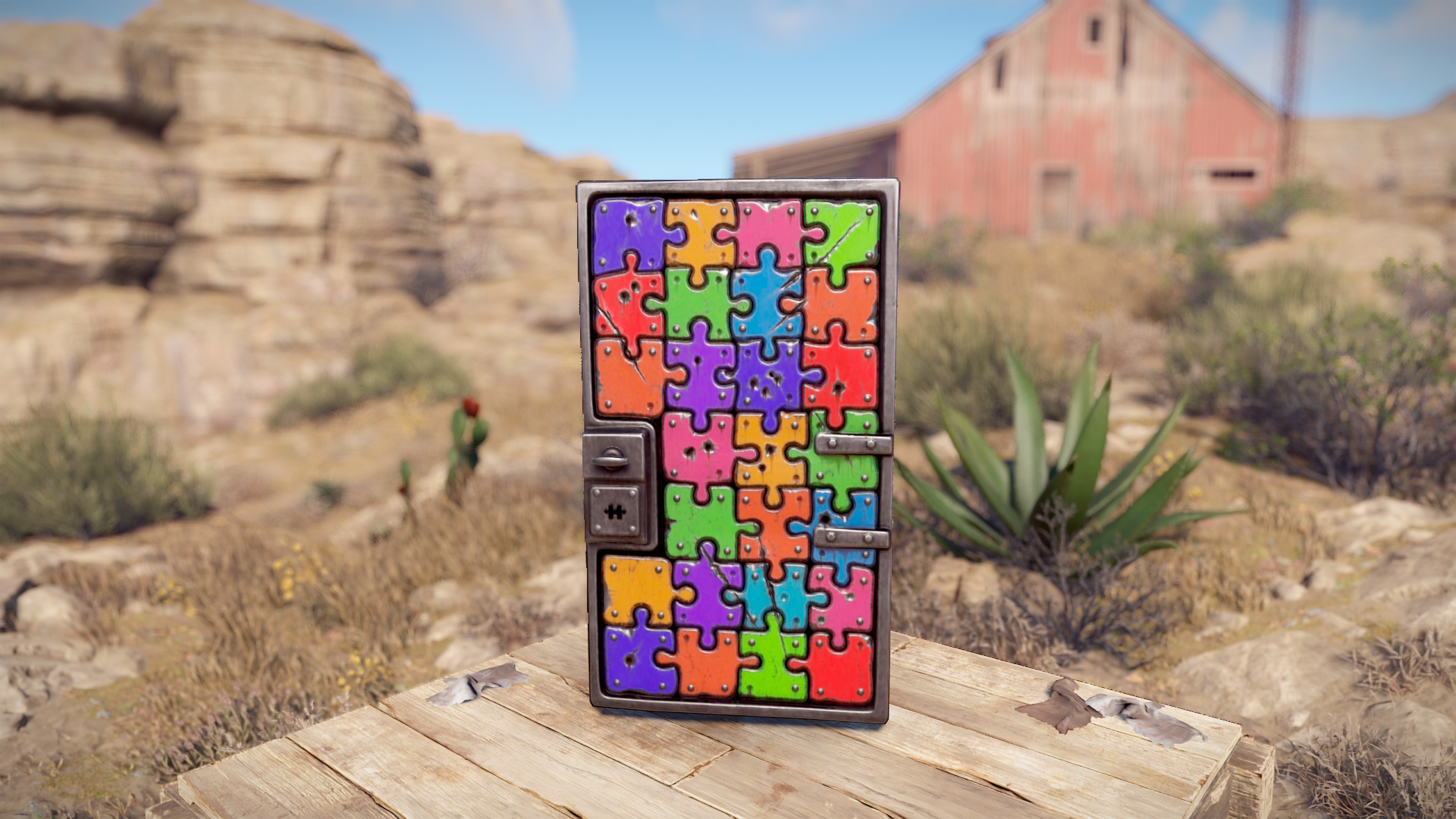 Puzzle Sheet Metal Door