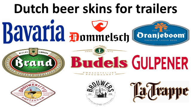 Dutch beer skins for SCS  & Krone trailers