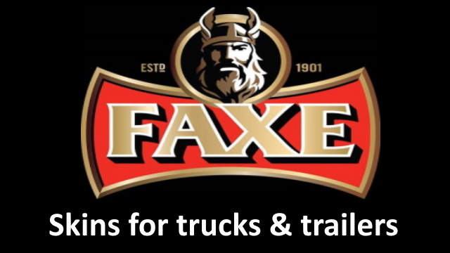 Faxe beer skins for trucks & trailers