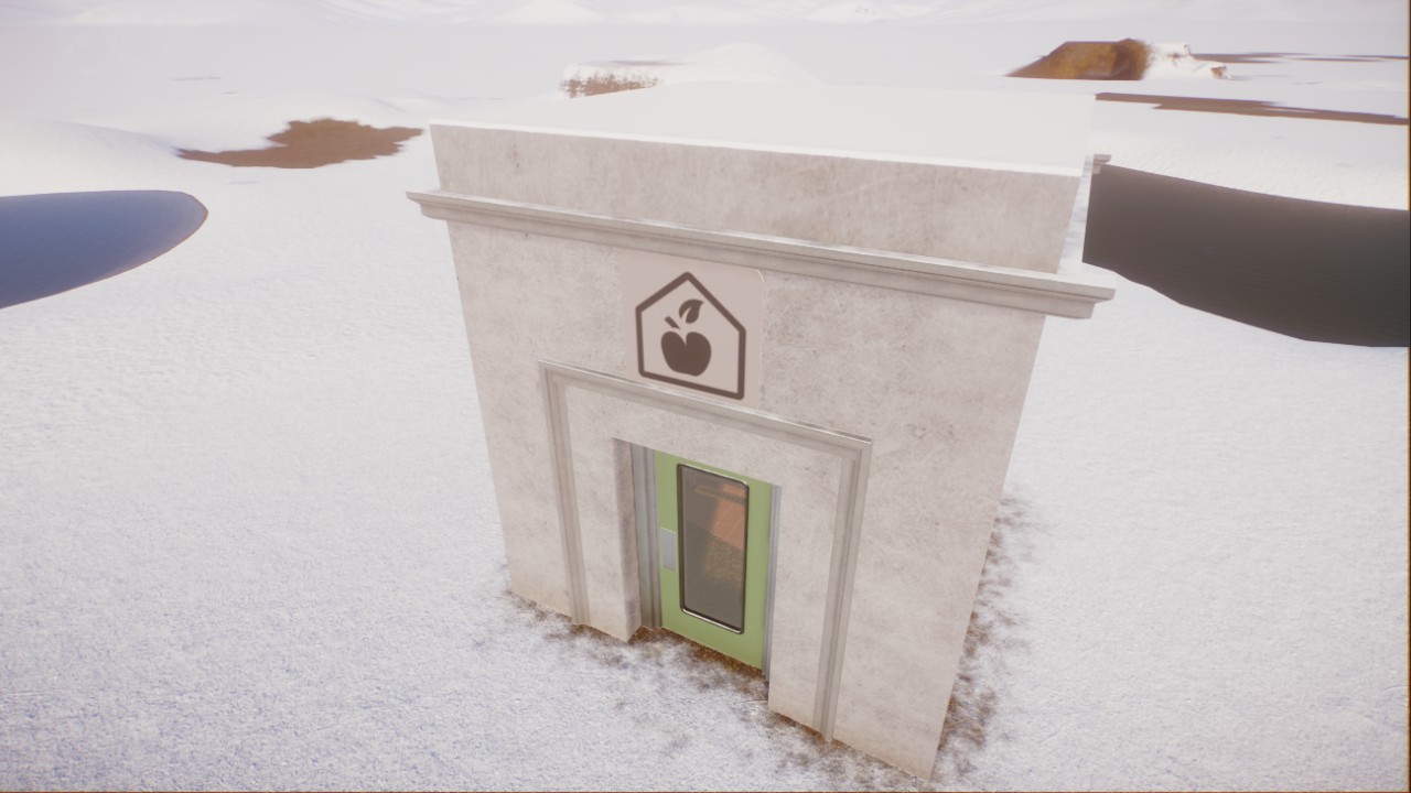 Simple Stone Keeper Hut