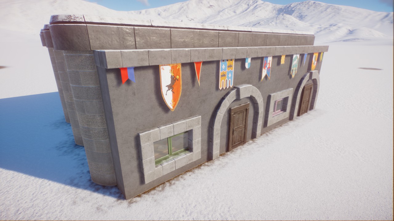 Modern Castle Keeper Hut + Staff