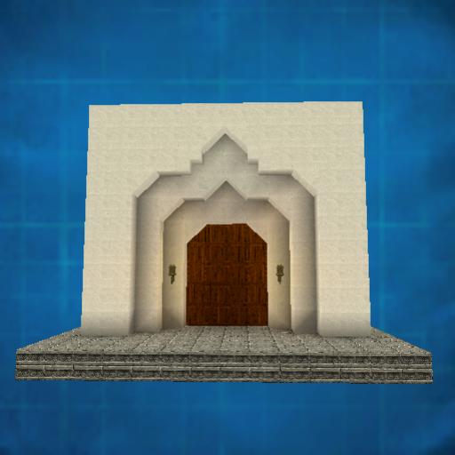 Double castle doorway 2 x 5 x 4 door