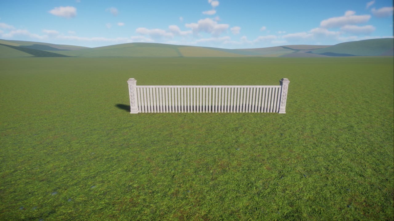 Small White Fence