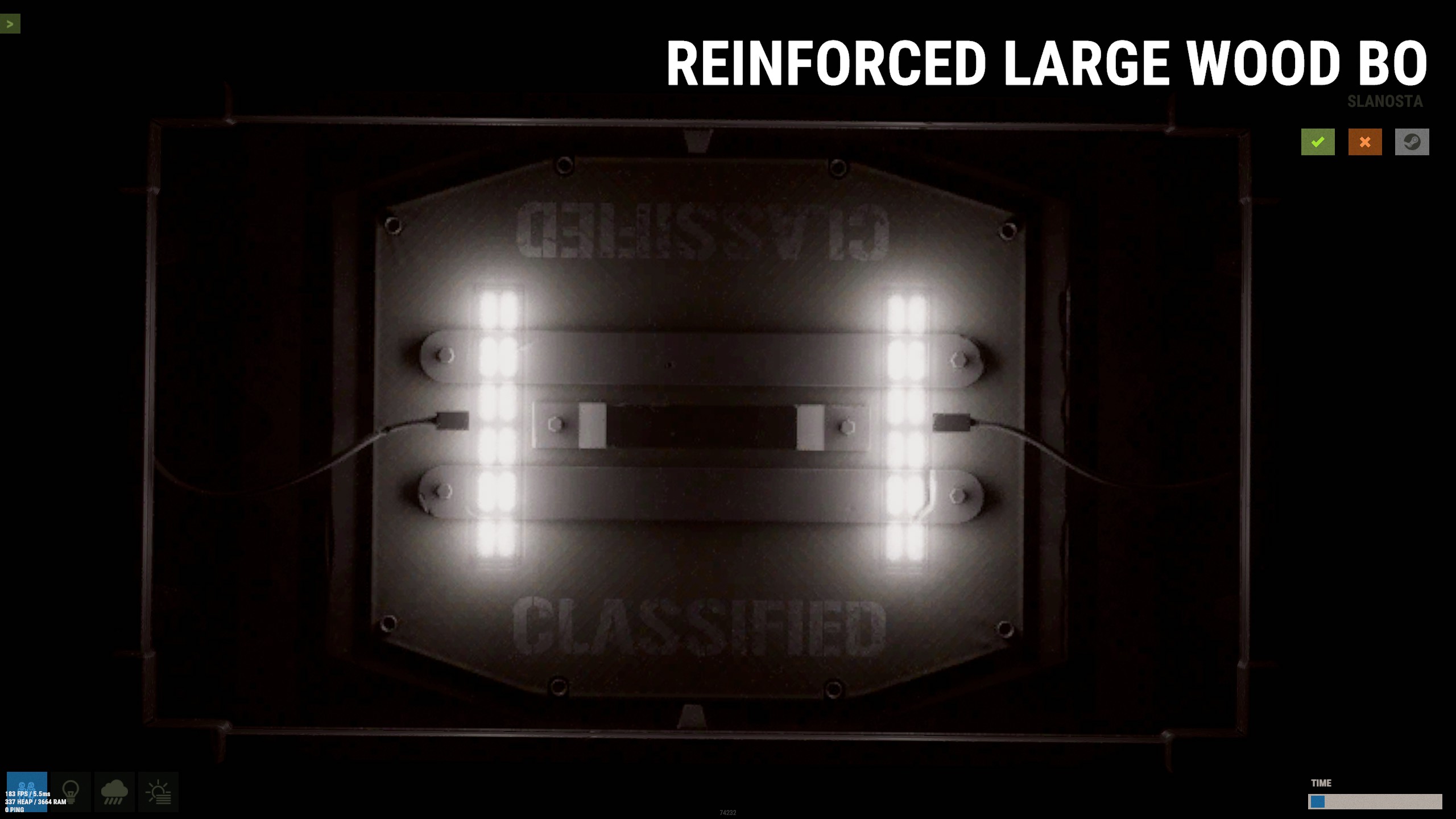 Reinforced Large Wood Box