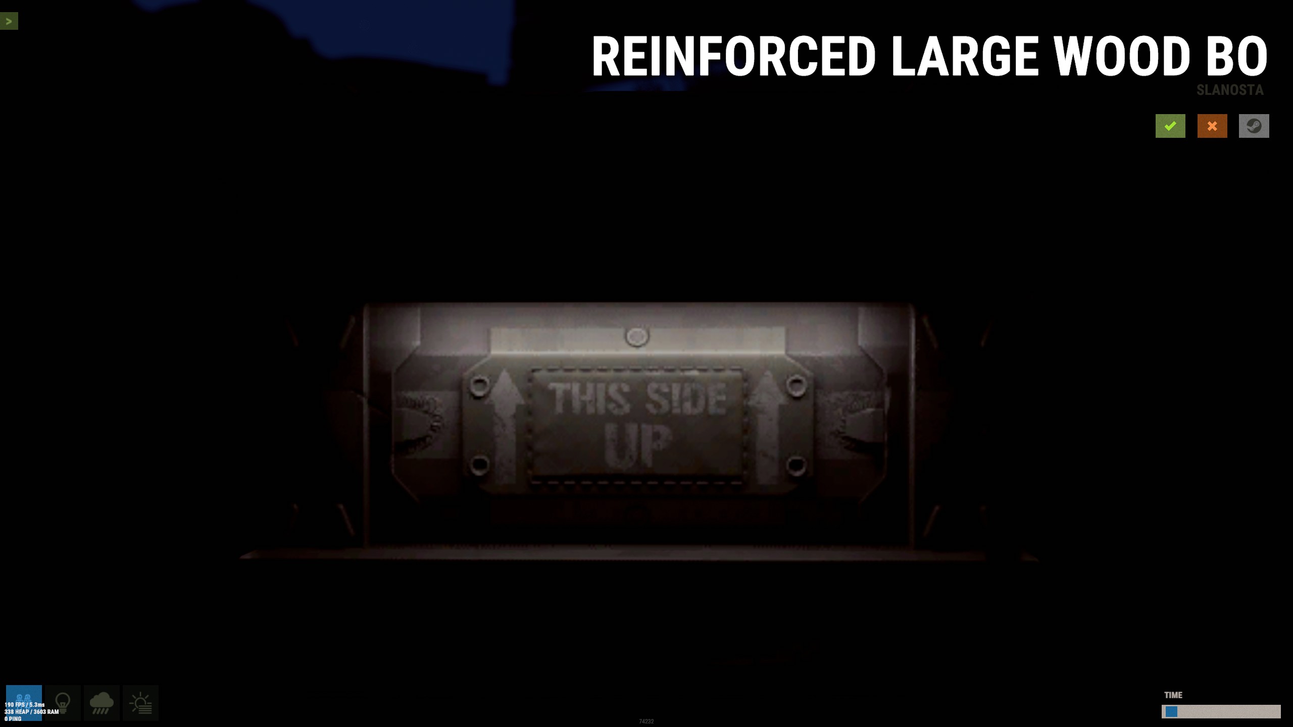 Reinforced Large Wood Box