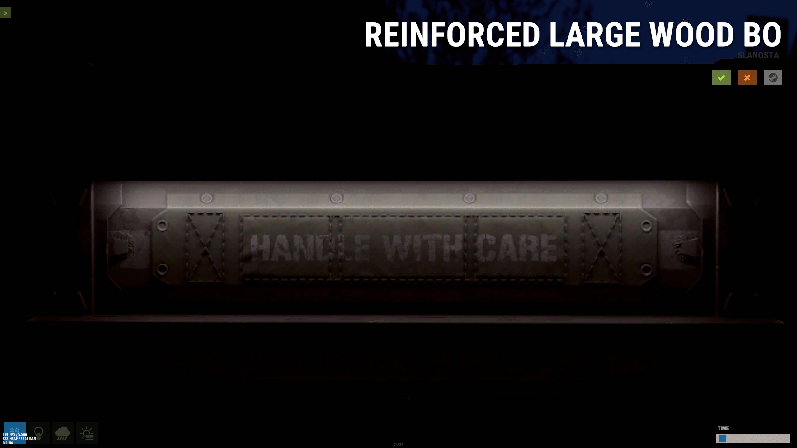 Reinforced Large Wood Box