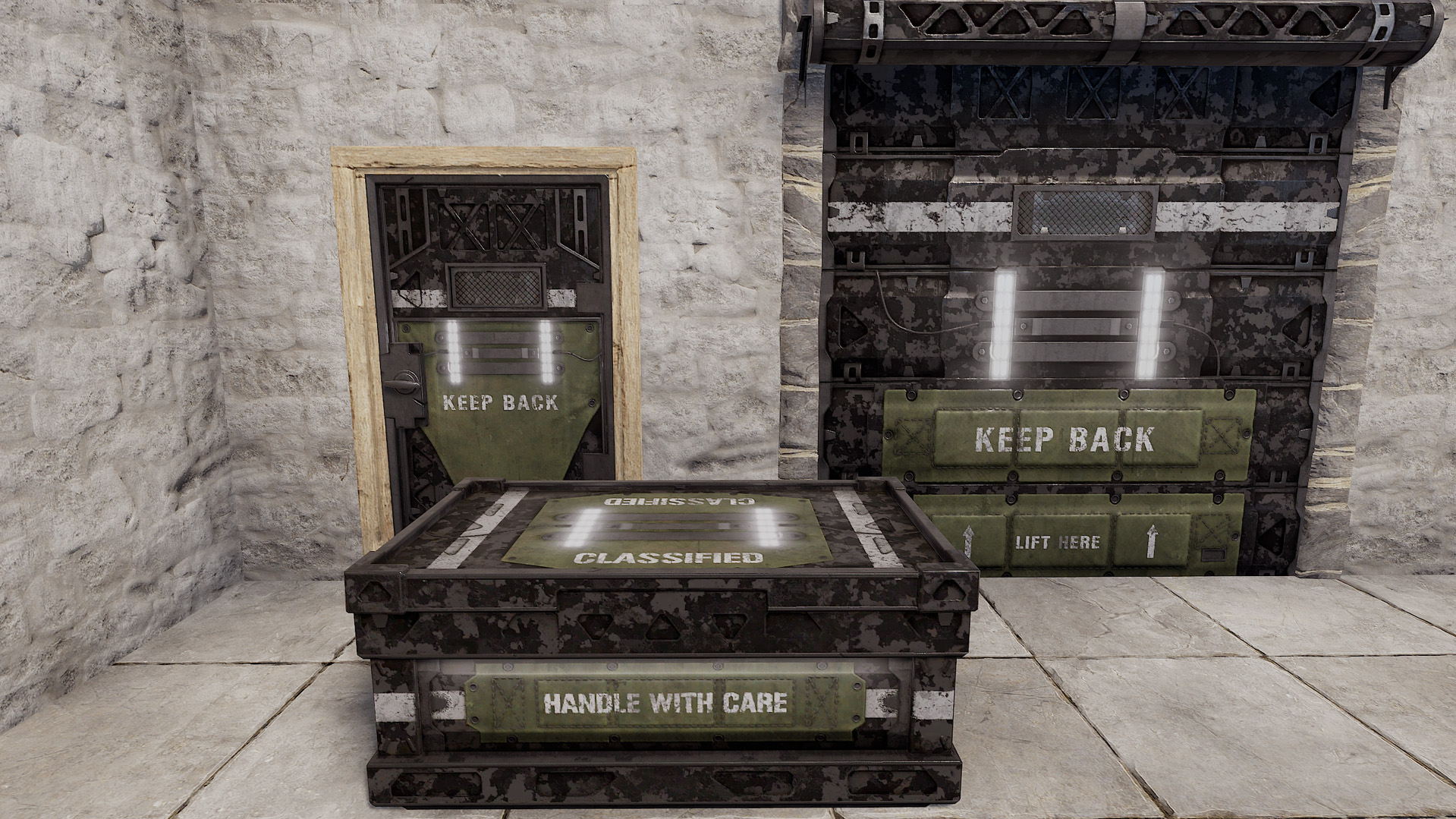 Reinforced Large Wood Box