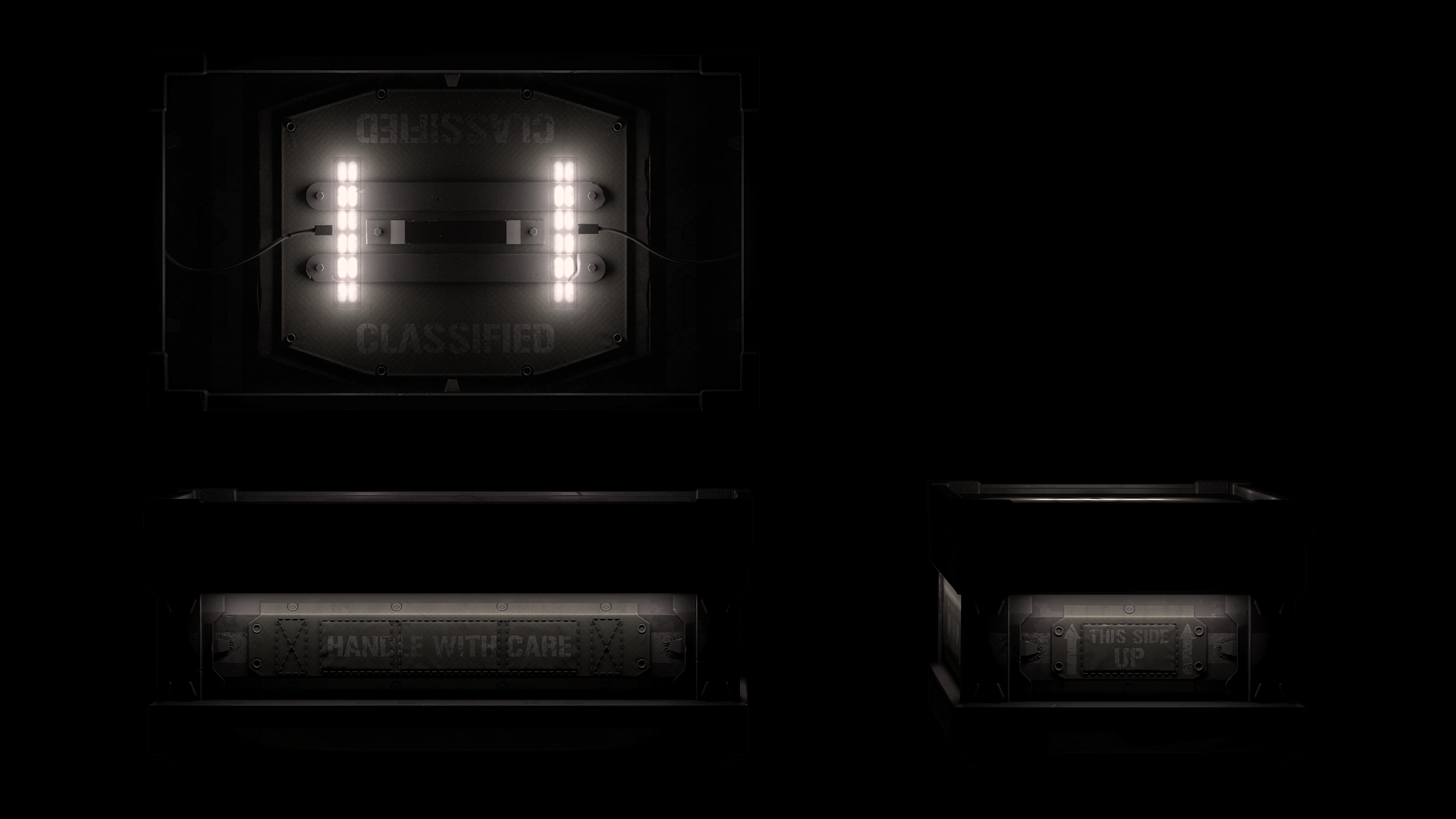 Reinforced Large Wood Box