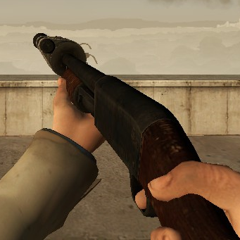 Silenced Ithaca M37 on L4D1 Animations
