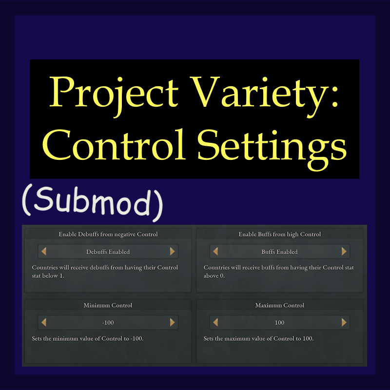 Project Variety Control Submod preview