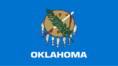 The flag of the state of Oklahoma