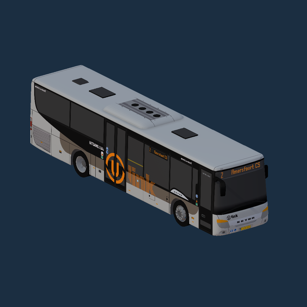 Setra S 415 LE U-OV Ulink (Grijs-Oranje)