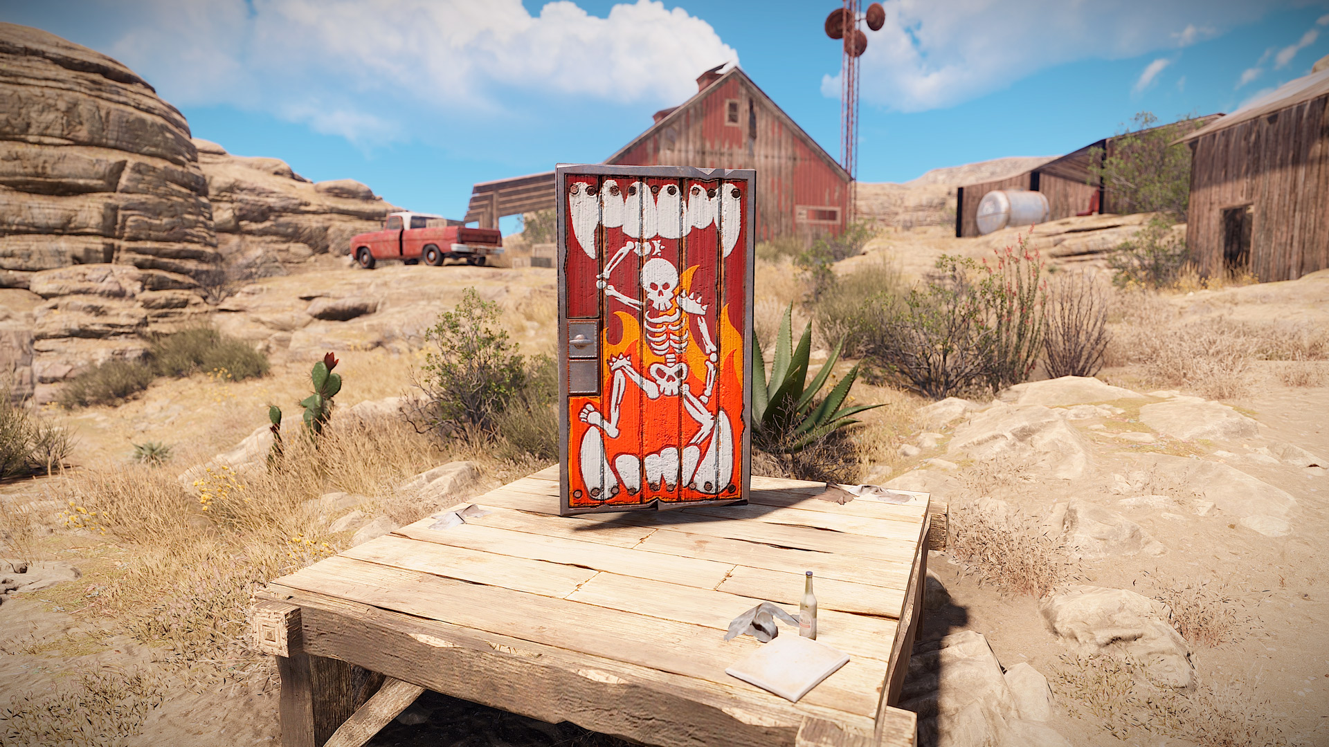 Brothers of Fire Wooden Door