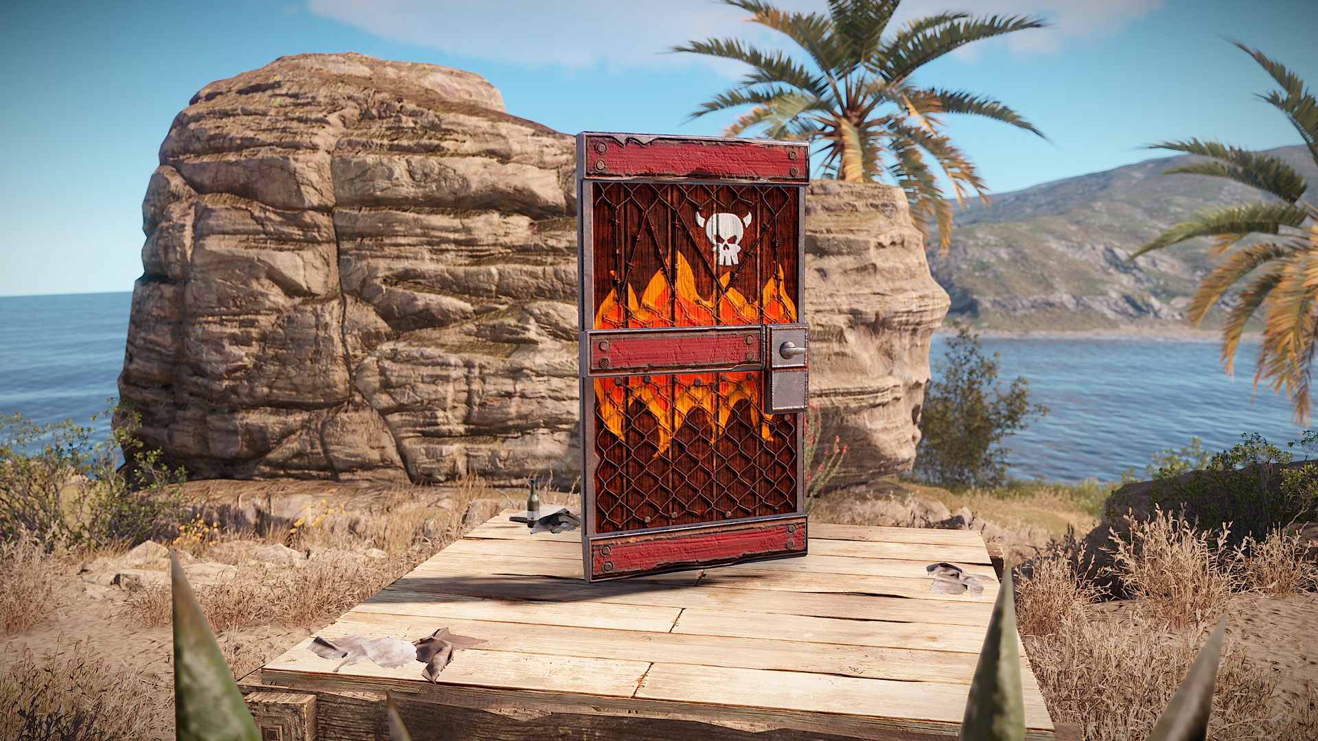 Brothers of Fire Wooden Door