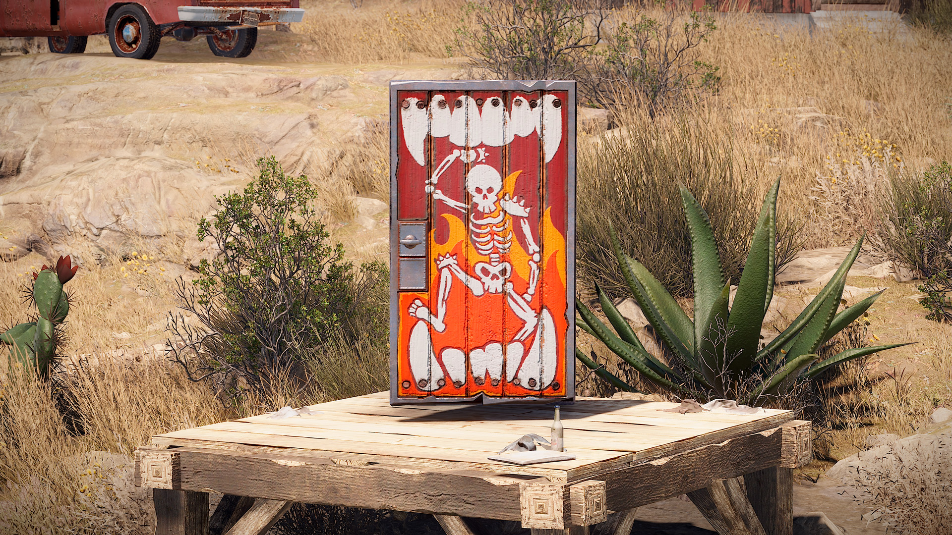 Brothers of Fire Wooden Door