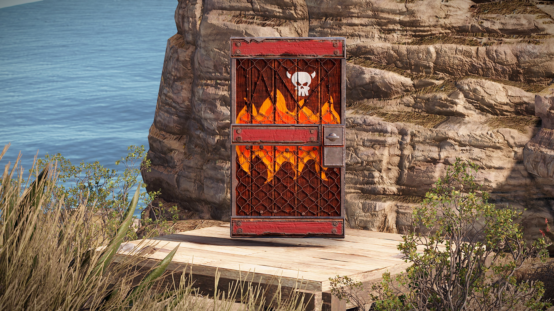 Brothers of Fire Wooden Door