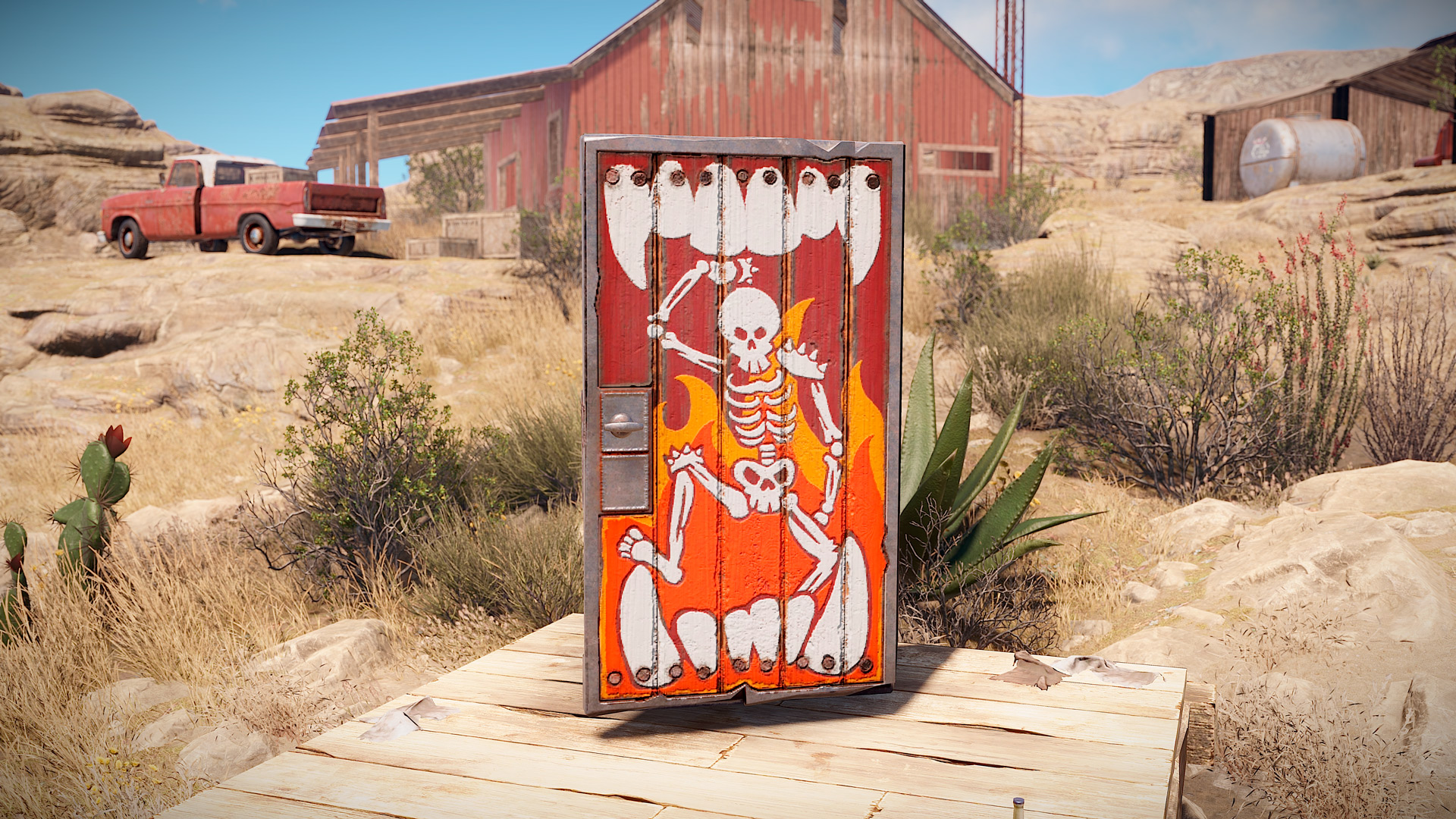 Brothers of Fire Wooden Door