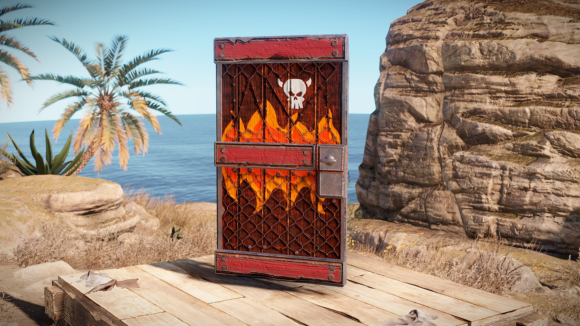 Brothers of Fire Wooden Door