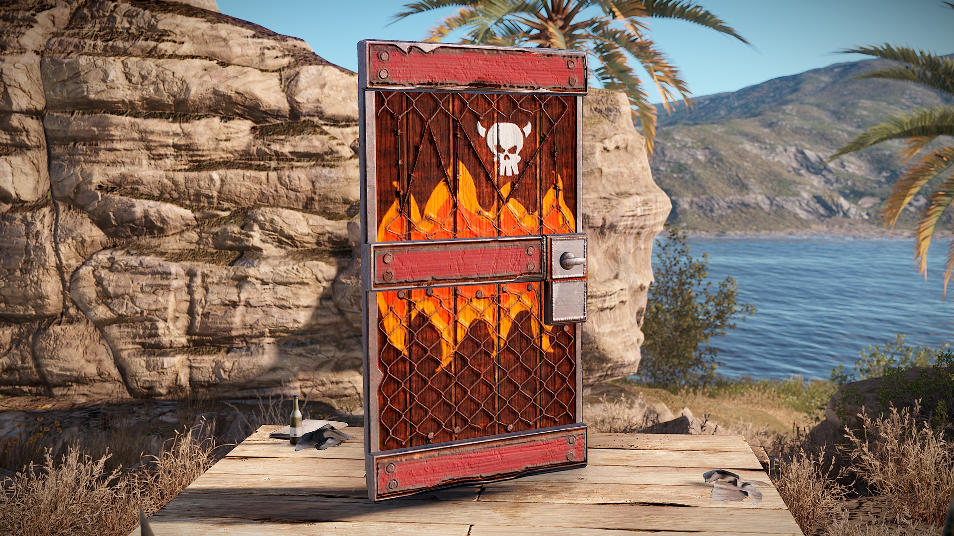 Brothers of Fire Wooden Door